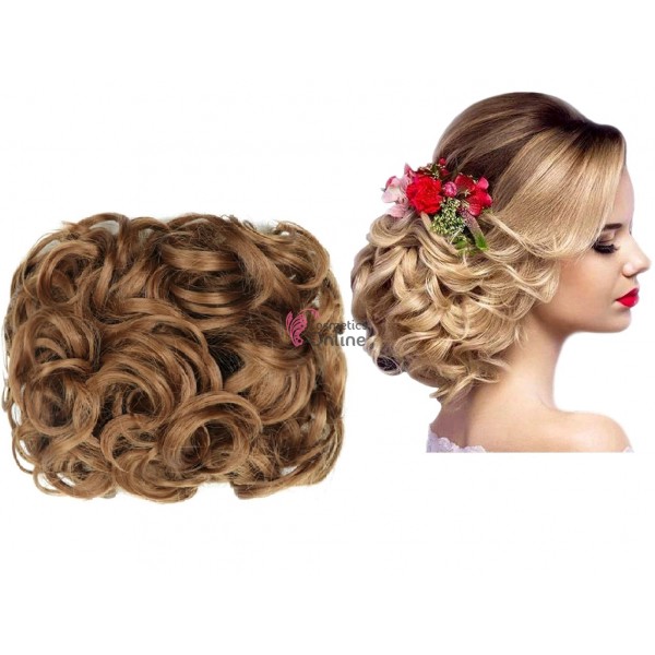Coc modern din par artificial cu Glamour F6Q828 Saten Deschis